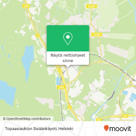 Topaasiaukion Sisäänkäynti kartta