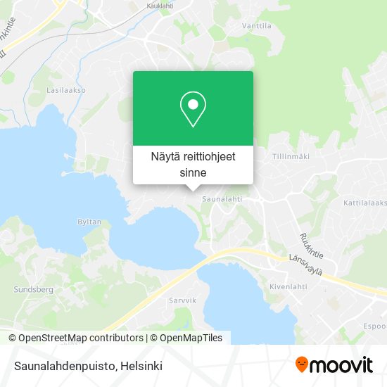 Saunalahdenpuisto kartta