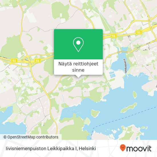 Iivisniemenpuiston Leikkipaikka I kartta