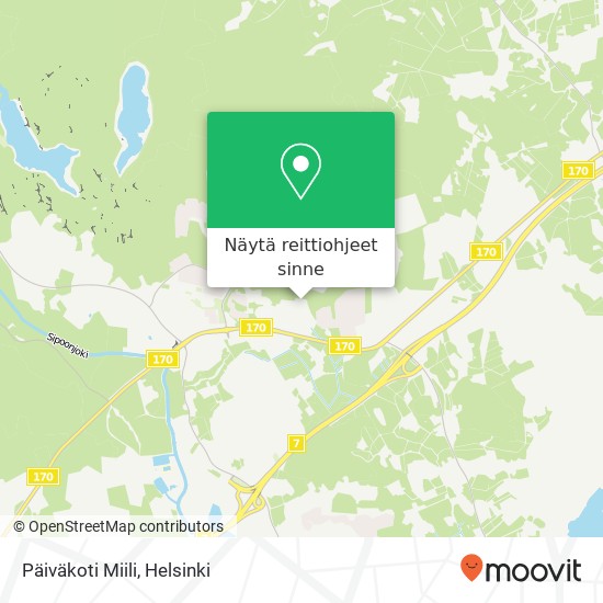 Päiväkoti Miili kartta