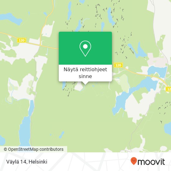 Väylä 14 kartta