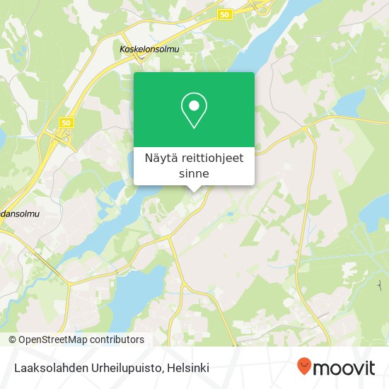 Laaksolahden Urheilupuisto kartta