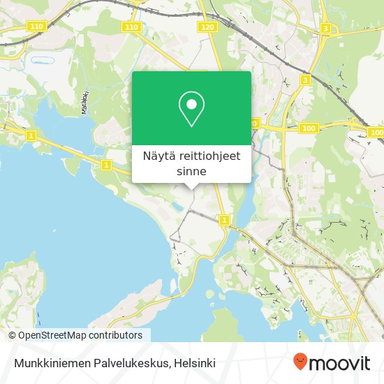 Munkkiniemen Palvelukeskus kartta