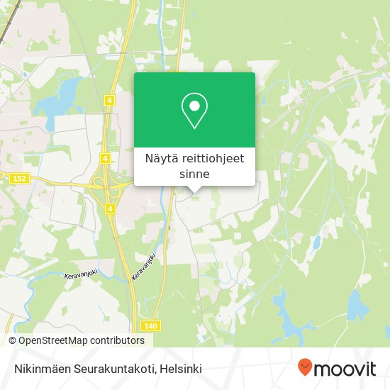 Nikinmäen Seurakuntakoti kartta