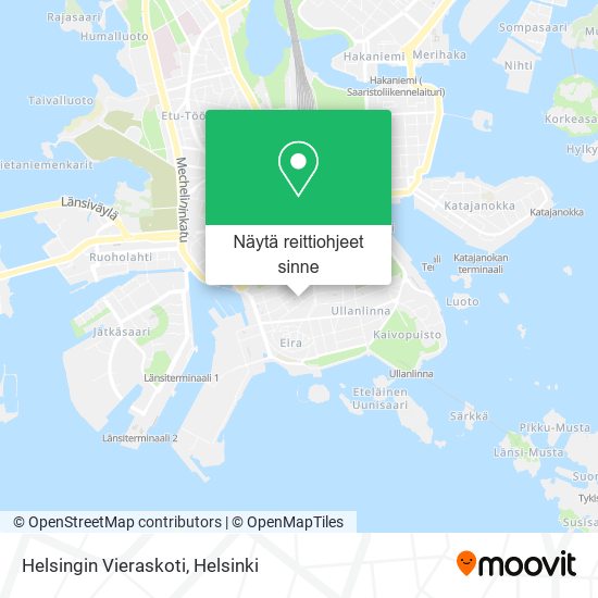 Helsingin Vieraskoti kartta