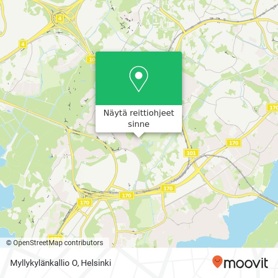 Myllykylänkallio O kartta