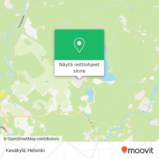 Kesäkylä kartta