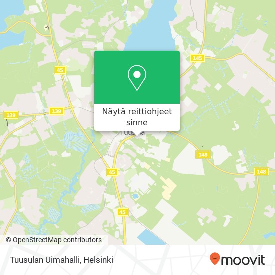 Tuusulan Uimahalli kartta