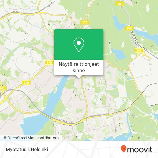 Myötätuuli kartta