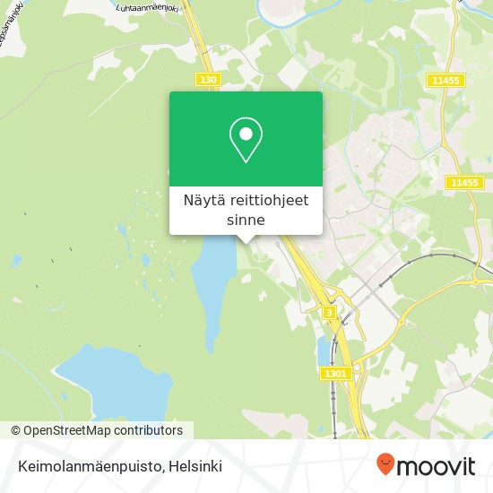 Keimolanmäenpuisto kartta