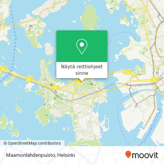 Maamonlahdenpuisto kartta