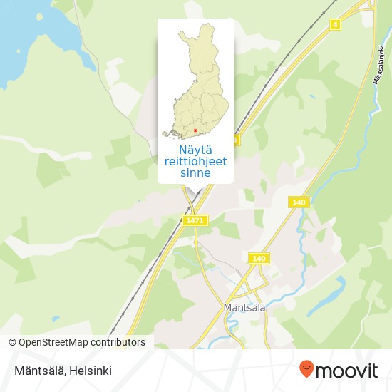 Mäntsälä kartta