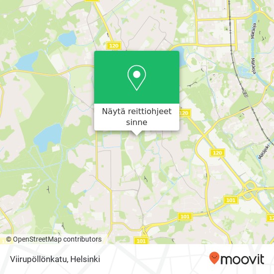 Viirupöllönkatu kartta