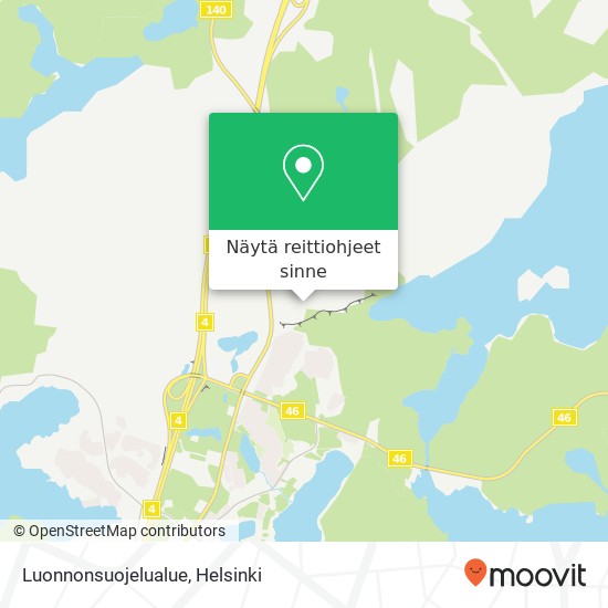 Luonnonsuojelualue kartta