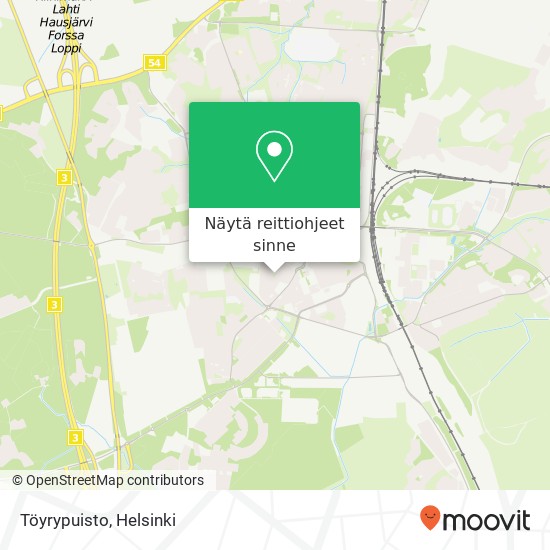 Töyrypuisto kartta