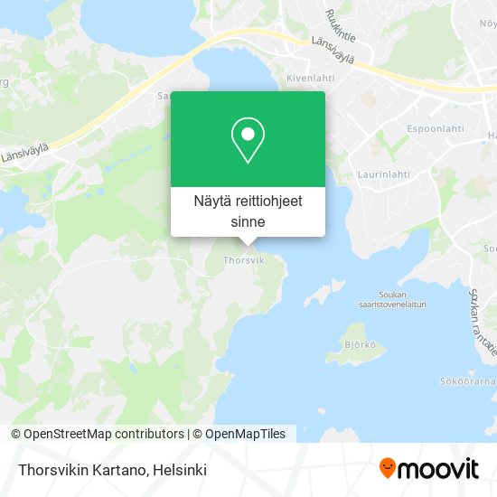 Thorsvikin Kartano kartta