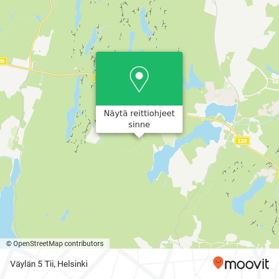 Väylän 5 Tii kartta