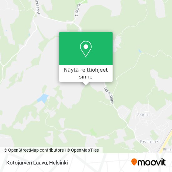 Kotojärven Laavu kartta