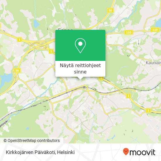 Kirkkojärven Päiväkoti kartta