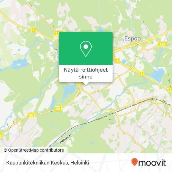 Kaupunkitekniikan Keskus kartta