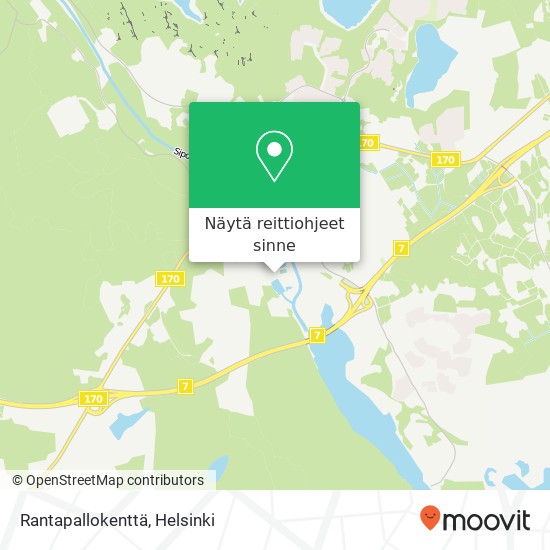 Rantapallokenttä kartta