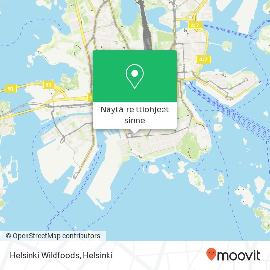 Helsinki Wildfoods kartta