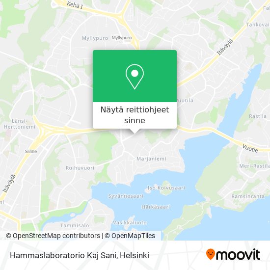 Hammaslaboratorio Kaj Sani kartta