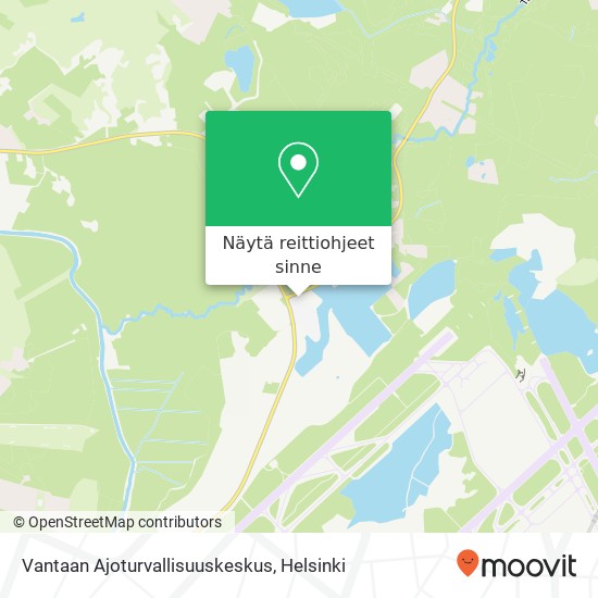 Vantaan Ajoturvallisuuskeskus kartta