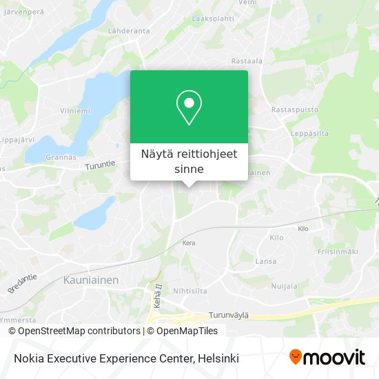 Nokia Executive Experience Center kartta