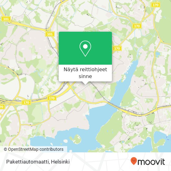 Pakettiautomaatti kartta