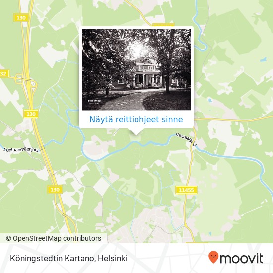 Köningstedtin Kartano kartta