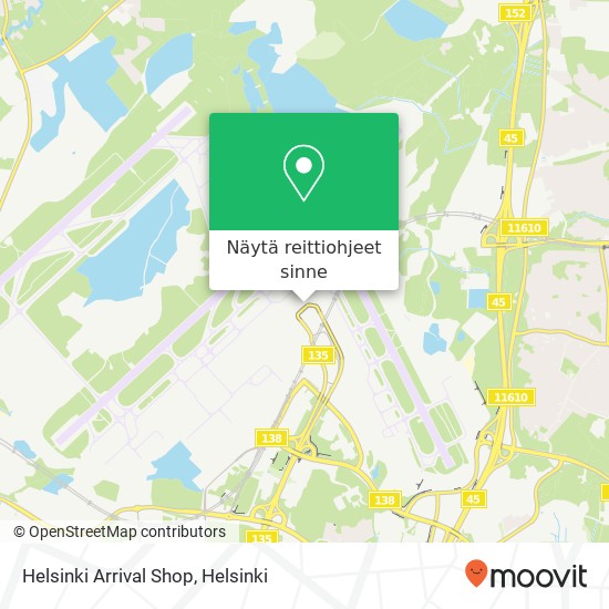 Helsinki Arrival Shop kartta