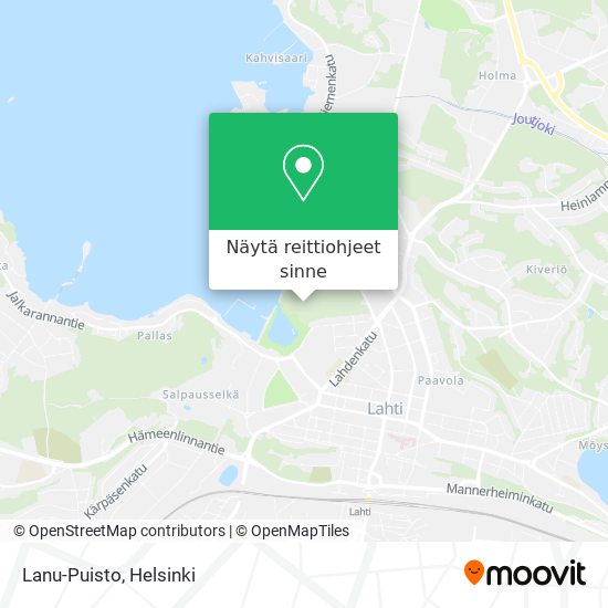 Kuinka päästä kohteeseen Lanu-Puisto paikassa Lahti kulkuvälineellä Juna  tai Bussi?