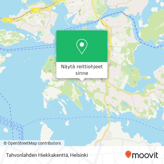 Tahvonlahden Hiekkakenttä kartta