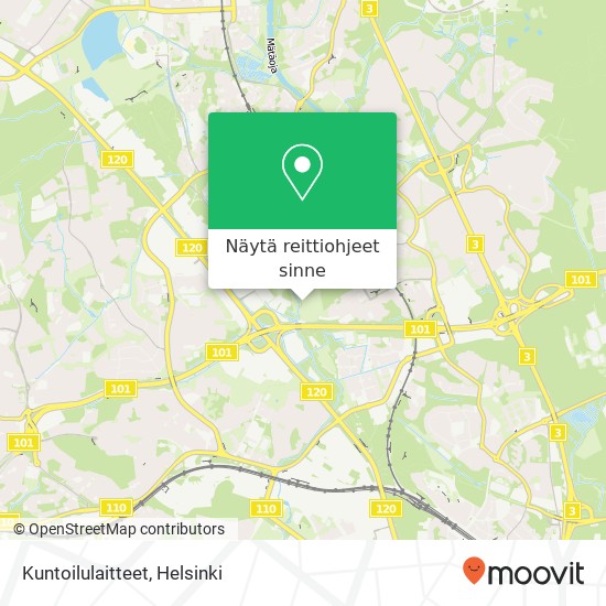 Kuntoilulaitteet kartta