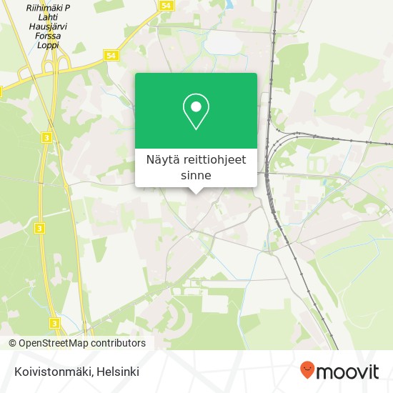 Koivistonmäki kartta