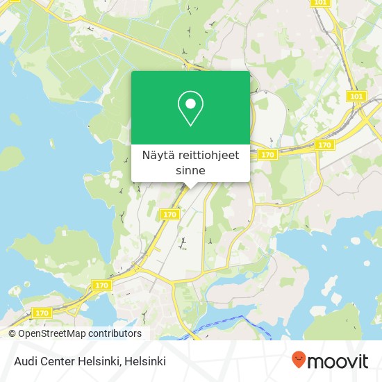 Audi Center Helsinki kartta