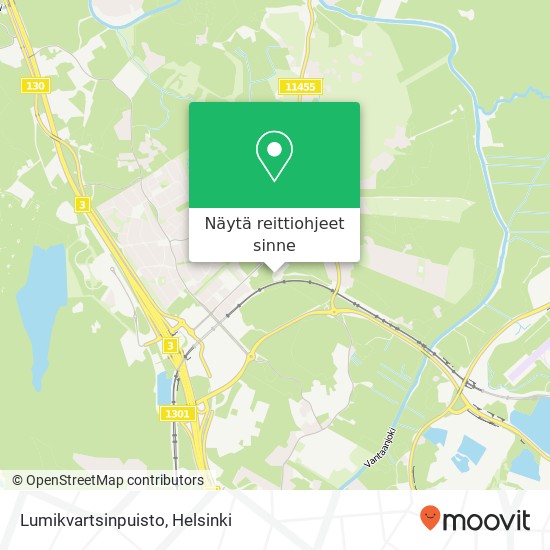 Lumikvartsinpuisto kartta