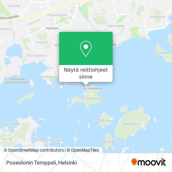 Poseidonin Temppeli kartta