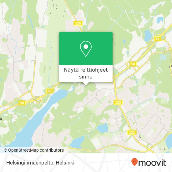 Helsinginmäenpelto kartta