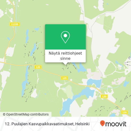 12. Puulajien Kasvupaikkavaatimukset kartta