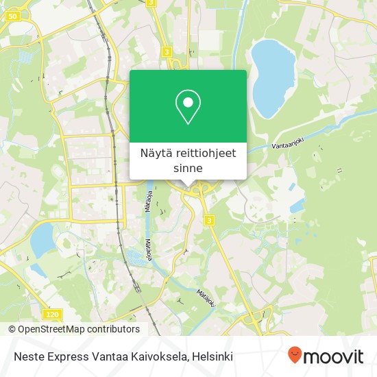 Neste Express Vantaa Kaivoksela kartta