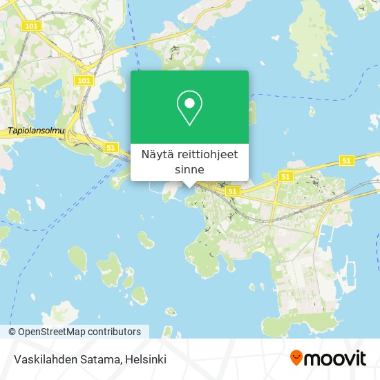 Vaskilahden Satama kartta