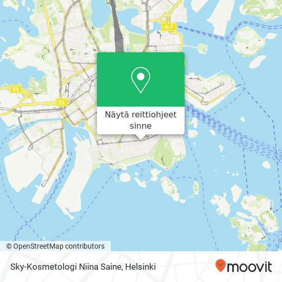 Sky-Kosmetologi Niina Saine kartta