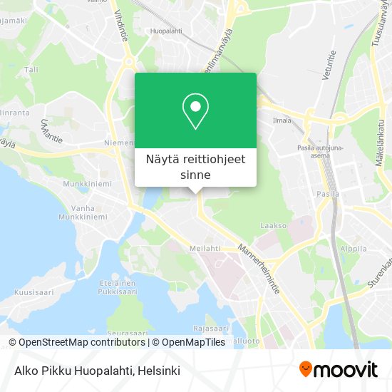 Alko Pikku Huopalahti kartta