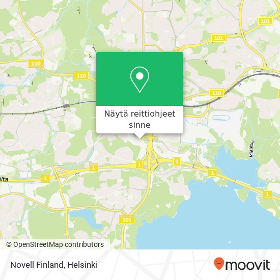 Novell Finland kartta