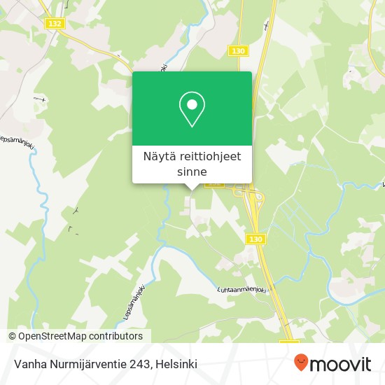 Vanha Nurmijärventie 243 kartta