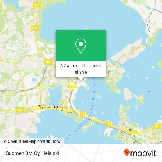 Suomen 3M Oy kartta