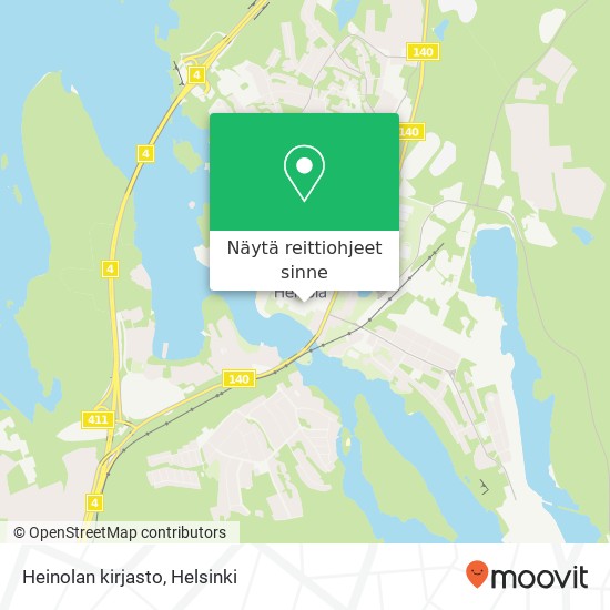 Heinolan kirjasto kartta