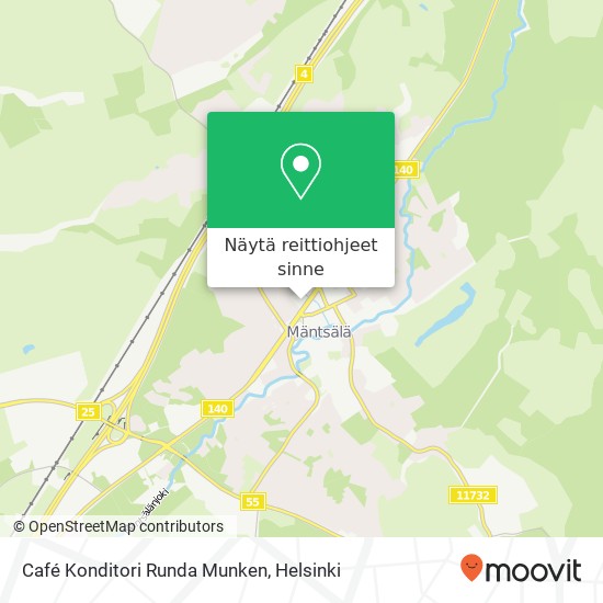 Café Konditori Runda Munken kartta